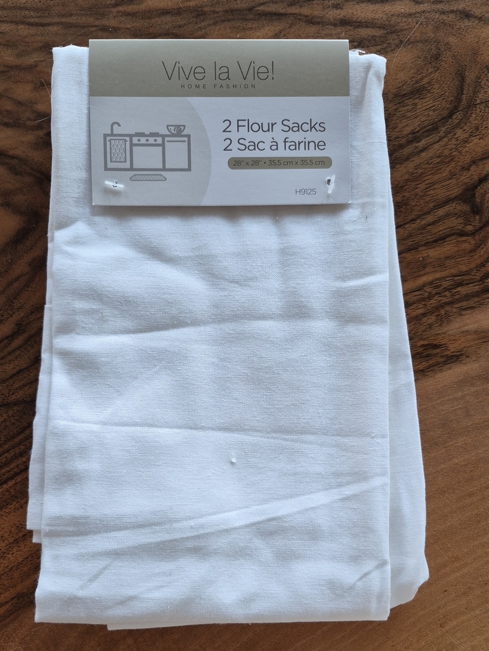 White Flour Sack Tea Towels - Set of 2